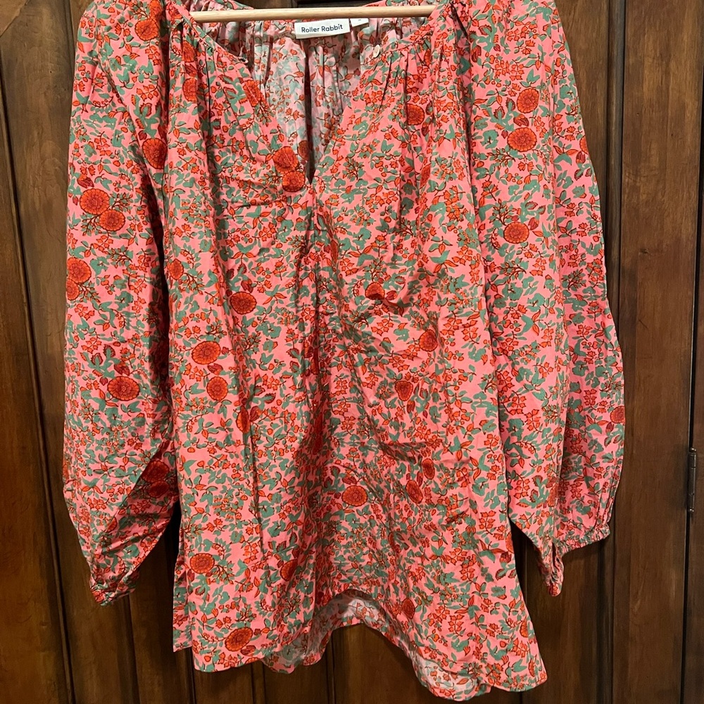 Roberta Roller Rabbit Silk and Cotton Blouse NWOT
